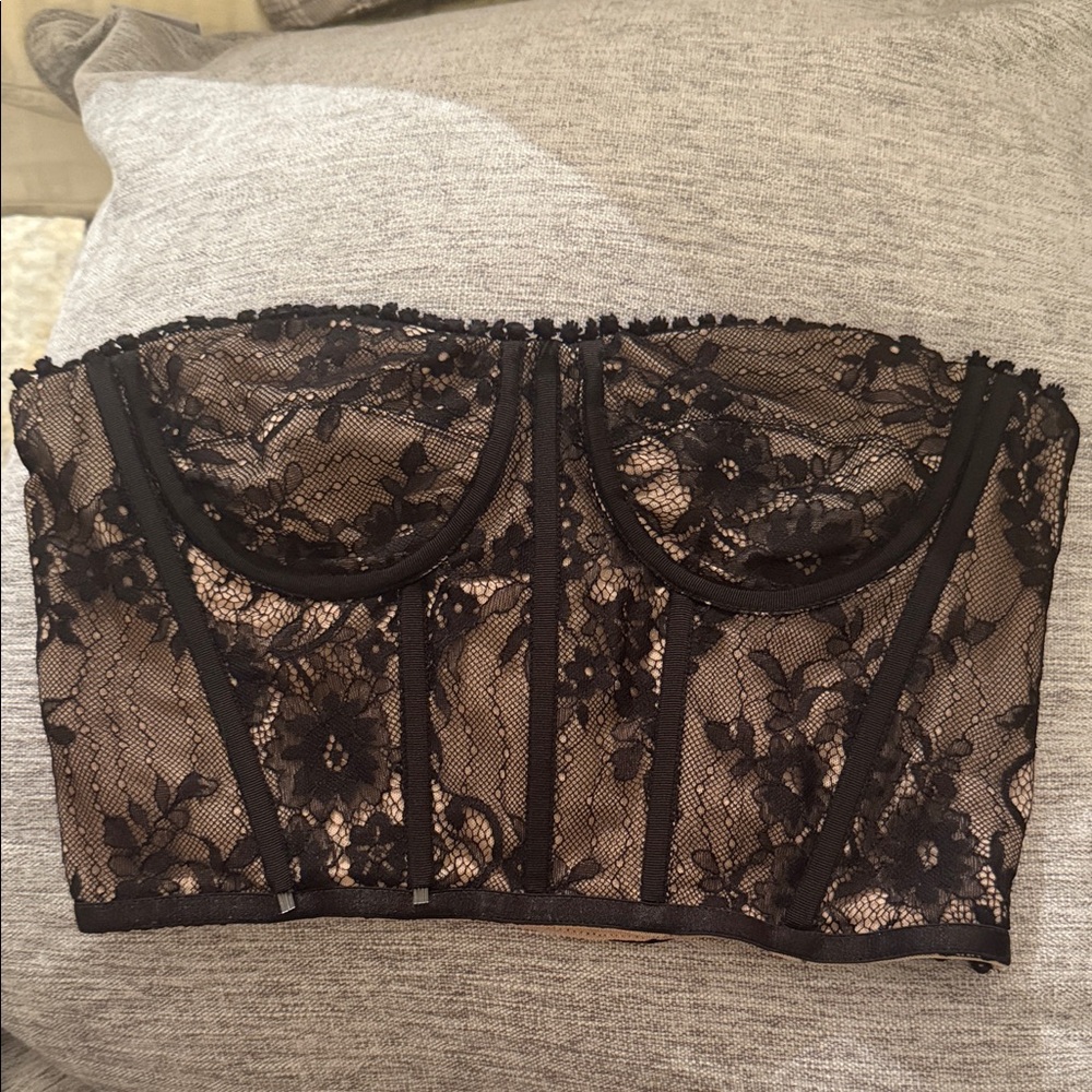 Oliviaceous Boutique Black Lace corset top